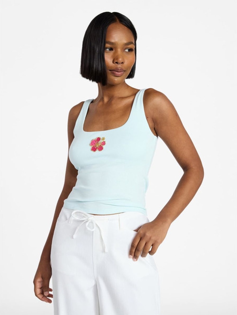 No Boundaries Embellished Tank Top